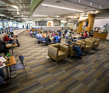 View of WITC-Rice Lake's cafeteria