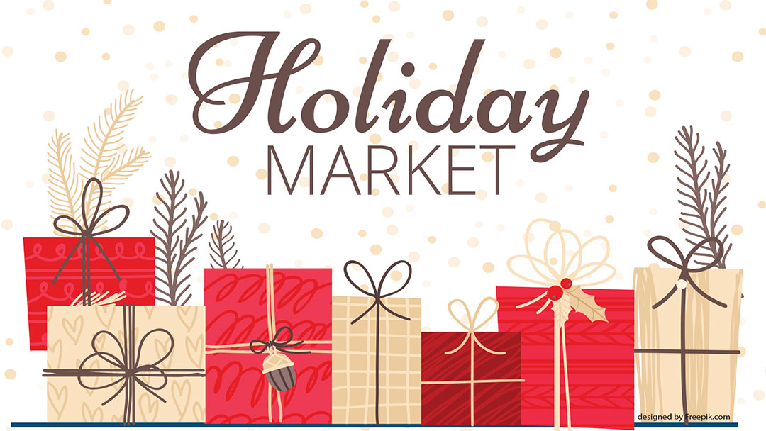 Holiday Market Saturday November 18 from 9 a.m. to 3 p.m.