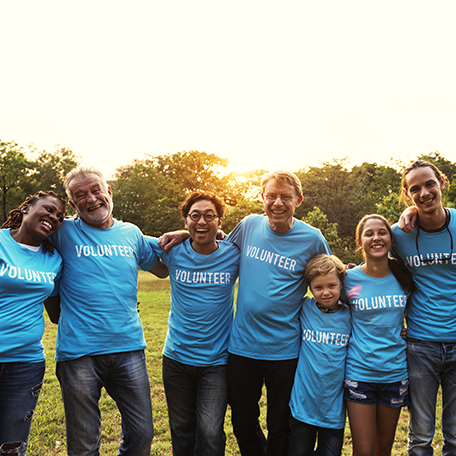 A group of volunteers