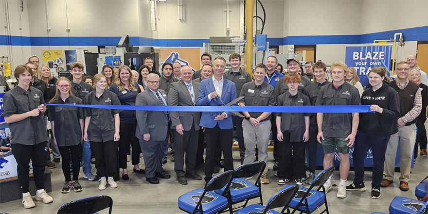 Ribbon Cutting for Mechatronics Lab